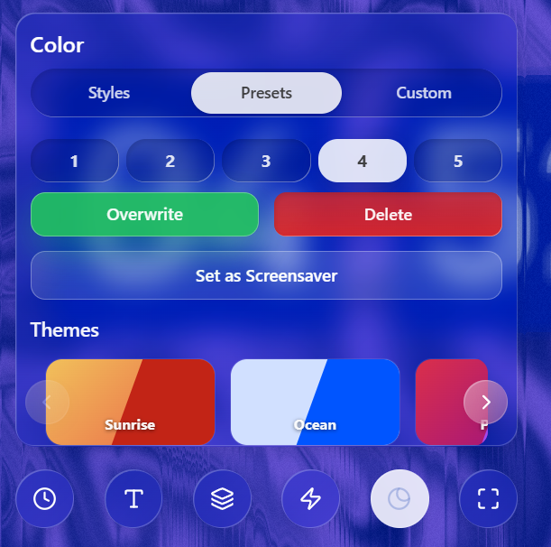 FlipCloc Screensaver Options
